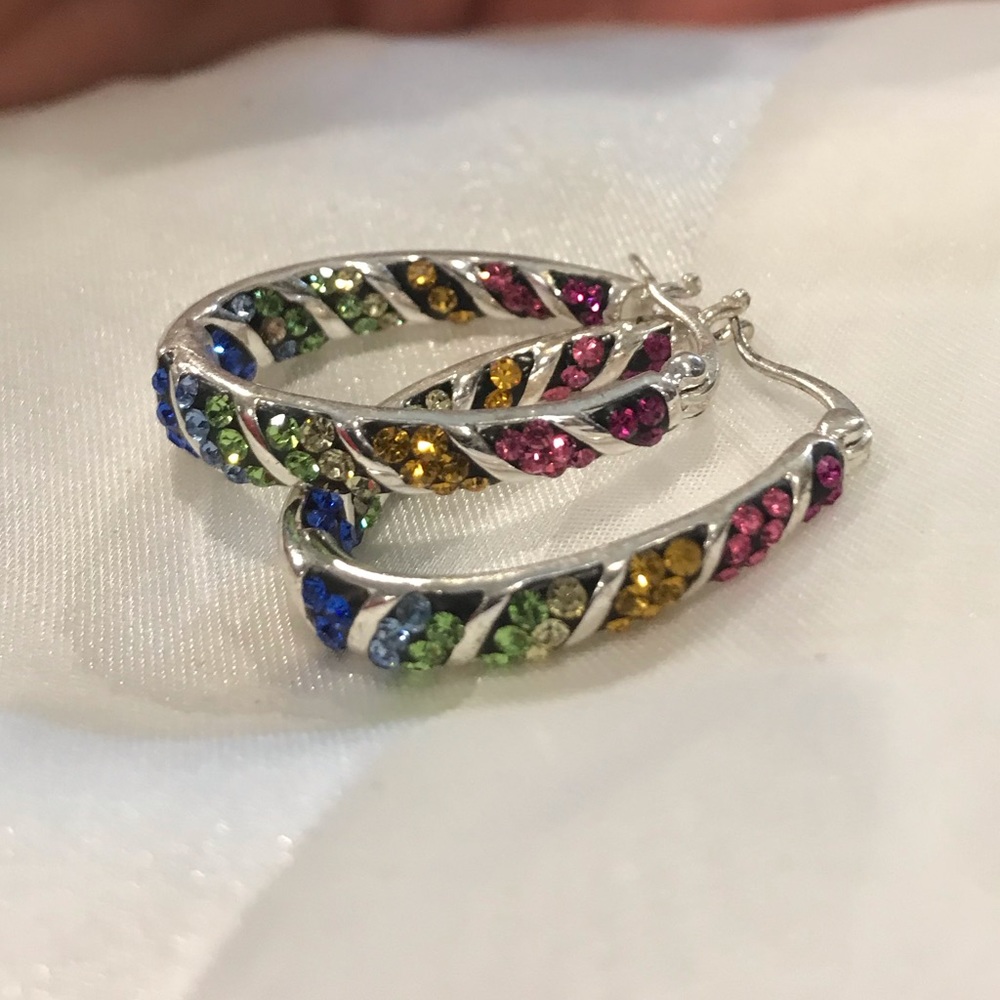 Multi stone earrings